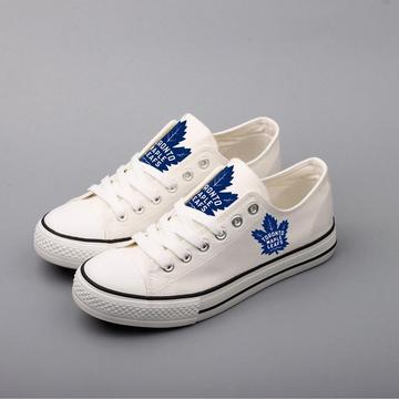 Women's and Youth NHL Toronto Maple Leafs Repeat Print Low Top Sneakers 001